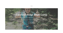 Desktop Screenshot of crowleysridgeyouthcamp.com